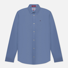 Мужская рубашка Tommy Jeans Stretch Slim Fit, цвет голубой