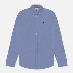 Мужская рубашка Tommy Jeans Stretch Oxford Cotton Slim Fit, цвет голубой, размер XXL