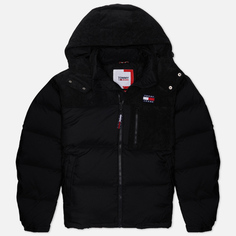 Мужской пуховик Tommy Jeans Cord Mix Alaska Puffer, цвет чёрный, размер XXXL