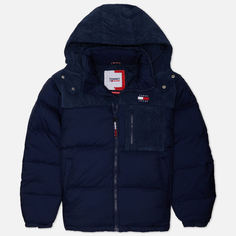 Мужской пуховик Tommy Jeans Cord Mix Alaska Puffer, цвет синий, размер XXL