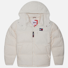 Мужской пуховик Tommy Jeans Cord Mix Alaska Puffer, цвет белый, размер XXL