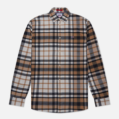 Мужская рубашка Tommy Jeans Essential Check Classic Fit Flannel, цвет бежевый