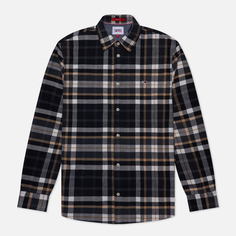 Мужская рубашка Tommy Jeans Essential Check Classic Fit Flannel, цвет чёрный