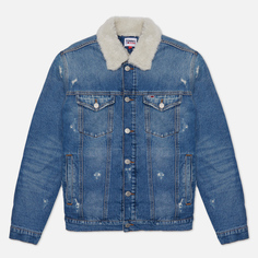 Мужская джинсовая куртка Tommy Jeans Teddy Trucker, цвет синий, размер XXL