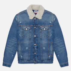 Мужская джинсовая куртка Tommy Jeans Teddy Trucker, цвет синий
