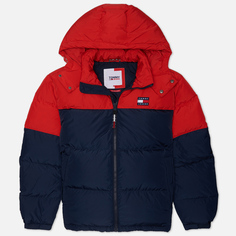 Мужской пуховик Tommy Jeans Alaska Colorblock Puffer, цвет синий, размер M