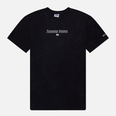 Мужская футболка Tommy Jeans Tonal Logo Classic Fit, цвет чёрный, размер S