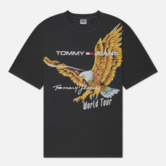 Мужская футболка Tommy Jeans Script Vintage Eagle, цвет серый, размер XXL