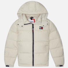 Женский пуховик Tommy Jeans Alaska Hooded Puffer, цвет бежевый
