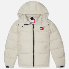 Женский пуховик Tommy Jeans Alaska Hooded Puffer, цвет бежевый, размер S