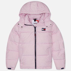 Женский пуховик Tommy Jeans Alaska Hooded Puffer, цвет розовый, размер L