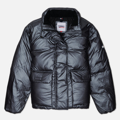 Женский пуховик Tommy Jeans Metallic Puffer, цвет серебряный