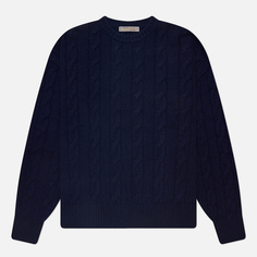 Мужской свитер FrizmWORKS Wool Cable Relax, цвет синий