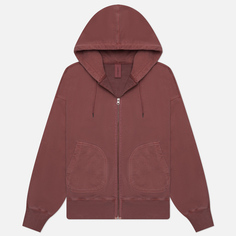 Мужская толстовка FrizmWORKS OG Pigment Dyeing Hoodie Zip Up Parka, цвет розовый