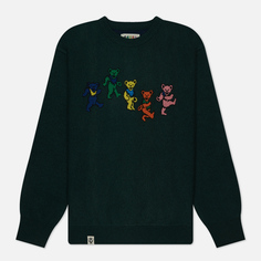 Мужской свитер thisisneverthat x Grateful Dead Dancing Bears, цвет зелёный