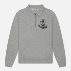 Мужская толстовка thisisneverthat x Grateful Dead SYF Half Zip Polo, цвет серый