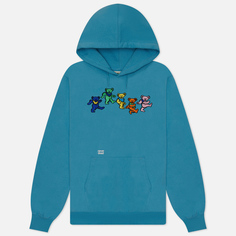 Мужская толстовка thisisneverthat x Grateful Dead Dancing Bears Hoodie, цвет голубой, размер S