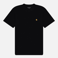 Мужская футболка Carhartt WIP Chase, цвет чёрный, размер XS