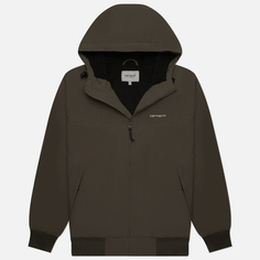 Мужская куртка ветровка Carhartt WIP Hooded Sail, цвет оливковый, размер XL