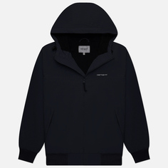 Мужская куртка ветровка Carhartt WIP Hooded Sail, цвет чёрный, размер S