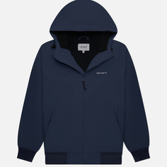 Мужская куртка ветровка Carhartt WIP Hooded Sail, цвет синий