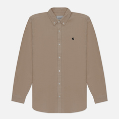 Мужская рубашка Carhartt WIP Madison Cord, цвет бежевый