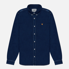 Мужская рубашка Carhartt WIP Weldon, цвет синий