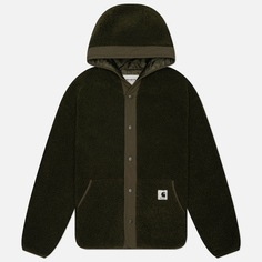 Женская флисовая куртка Carhartt WIP W Elliot Hooded Liner, цвет оливковый