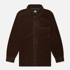 Мужская рубашка Edwin Ander Corduroy 8 Wales, цвет коричневый