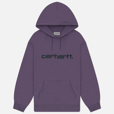 Женская толстовка Carhartt WIP W Hooded Carhartt, цвет фиолетовый