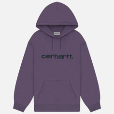 Женская толстовка Carhartt WIP W Hooded Carhartt, цвет фиолетовый, размер XS