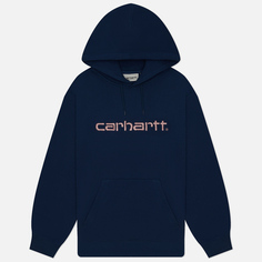 Женская толстовка Carhartt WIP W Hooded Carhartt, цвет синий
