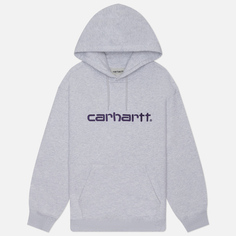 Женская толстовка Carhartt WIP W Hooded Carhartt, цвет серый