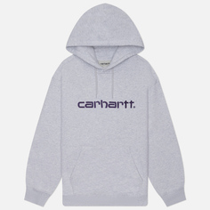 Женская толстовка Carhartt WIP W Hooded Carhartt, цвет серый, размер S