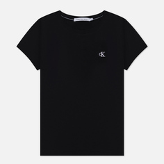 Женская футболка Calvin Klein Jeans Slim Organic Cotton, цвет чёрный