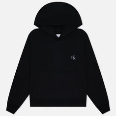 Женская толстовка Calvin Klein Jeans Cotton Terry Badge Hoodie, цвет чёрный