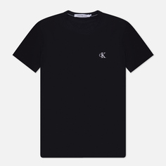 Мужская футболка Calvin Klein Jeans Essential Monogram Logo, цвет чёрный