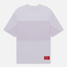 Мужская футболка Calvin Klein Jeans Bold Logo Colorblock, цвет белый, размер S