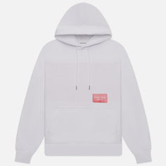 Мужская толстовка Calvin Klein Jeans Bold Logo Colorblock Hoodie, цвет белый, размер M