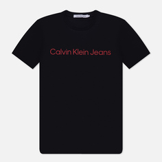 Мужская футболка Calvin Klein Jeans Slim Core Institutional Logo, цвет чёрный, размер M