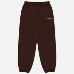 Мужские брюки Calvin Klein Jeans Institutional Relaxed Joggers, цвет коричневый, размер XL