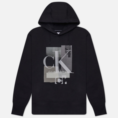 Мужская толстовка Calvin Klein Jeans Connected Layer Landscape Hoodie, цвет чёрный
