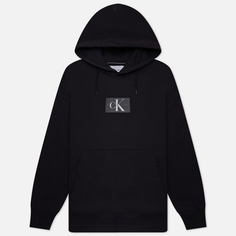 Мужская толстовка Calvin Klein Jeans Oversized Patched Hoodie, цвет чёрный