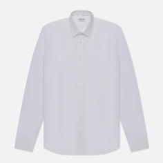 Мужская рубашка Calvin Klein Jeans Poplin Stretch Slim, цвет белый, размер 42