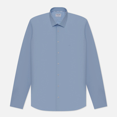 Мужская рубашка Calvin Klein Jeans Poplin Stretch Slim, цвет синий