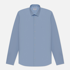 Мужская рубашка Calvin Klein Jeans Poplin Stretch Slim, цвет синий, размер 39