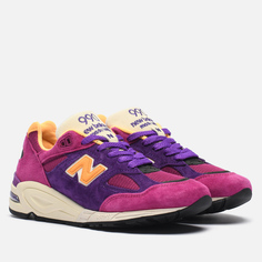 Кроссовки New Balance x Teddy Santis 990v2, цвет фиолетовый, размер 41.5 EU