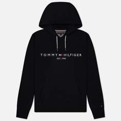 Мужская толстовка Tommy Hilfiger Core Tommy Logo Hoodie, цвет чёрный