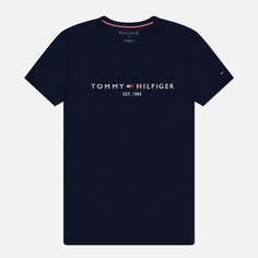 Мужская футболка Tommy Hilfiger Core Tommy Logo, цвет синий