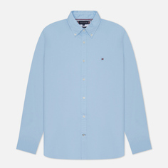 Мужская рубашка Tommy Hilfiger Core Flex Dobby Slim Fit, цвет голубой